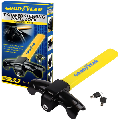 Goodyear T-Shape Steering Wheel Lock