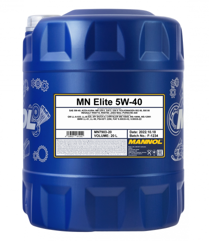 MANNOL Elite Engine Oil 5W-40 20L