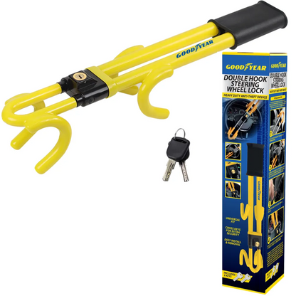 Goodyear Double Hook Steering Wheel Lock