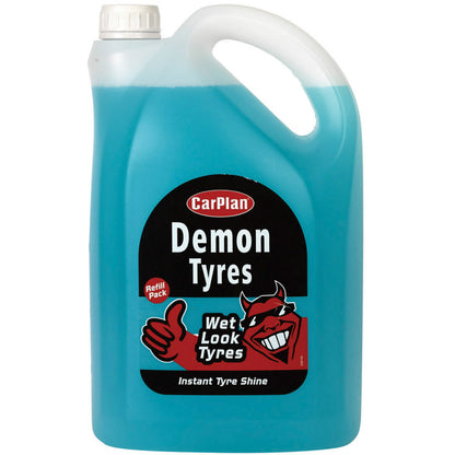 CarPlan Demon Tyres Wet Look Tyres Instant Tire Shine Dressing Finish 5 Litre