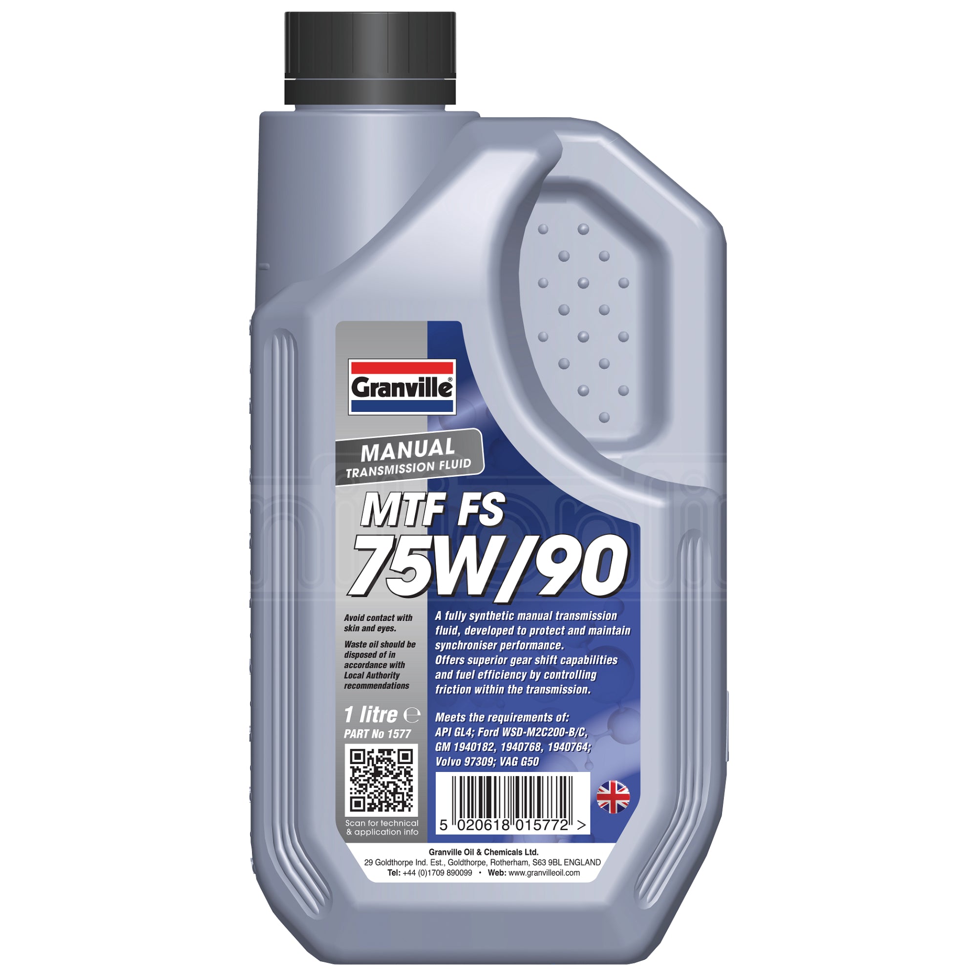 thumbnail image 2 of OE Granville 1589 MTF FS 75W85 Fully Synthetic Manual Gearbox Oil – 1 Litre 2 of 6
