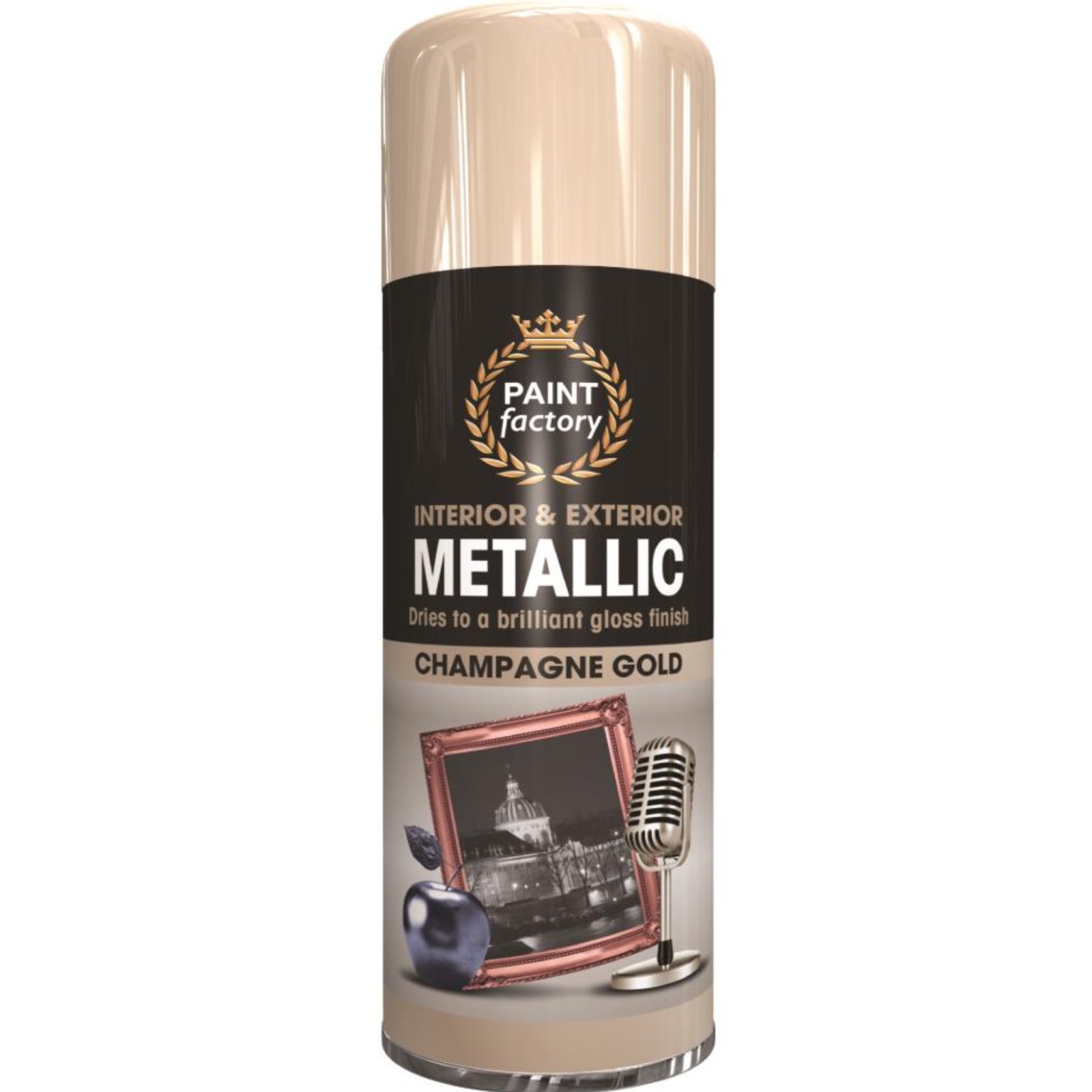 PF Metallic Champagne Spray Paint Gold 400ml