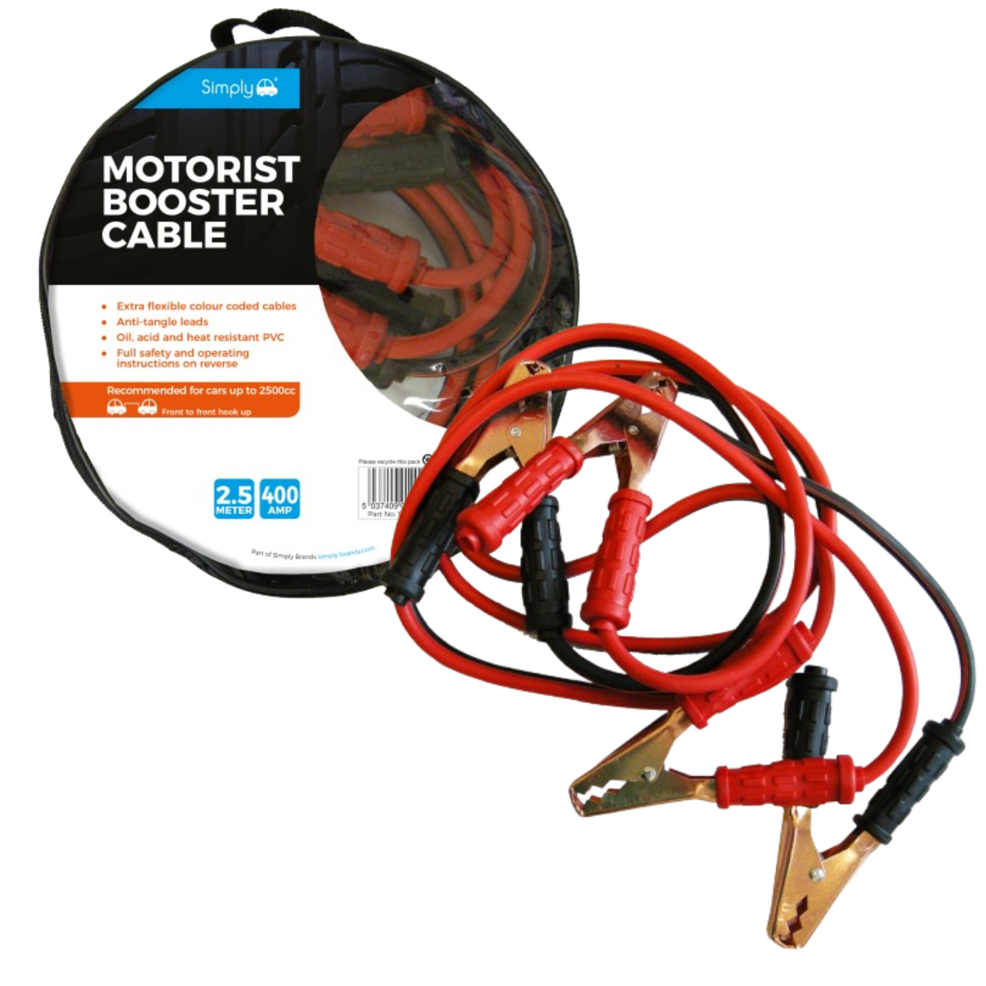 Jump Leads 400AMP 2.5 Metres