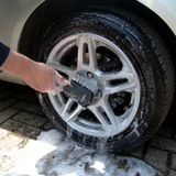 Car wash brush, Sakura, safe for paint, removes dirt and grime.