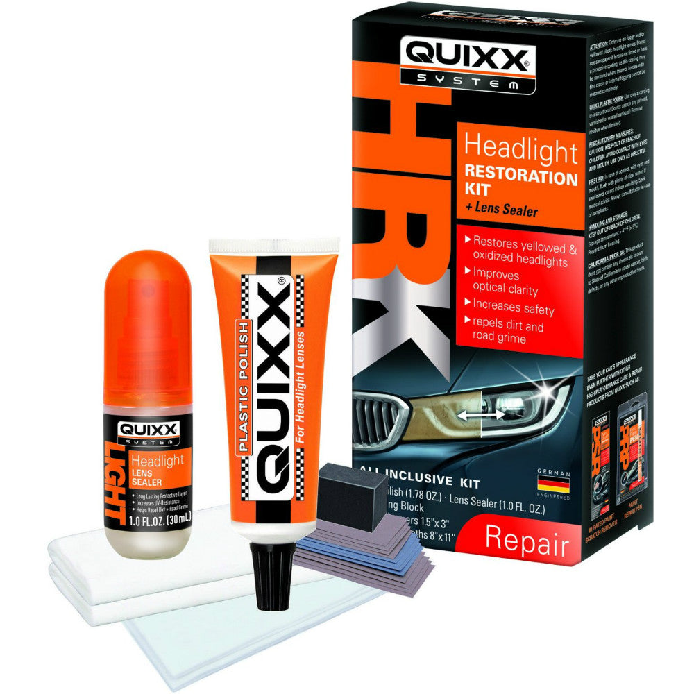 QUIXX Headlight Restoration Kit & Lens Sealer