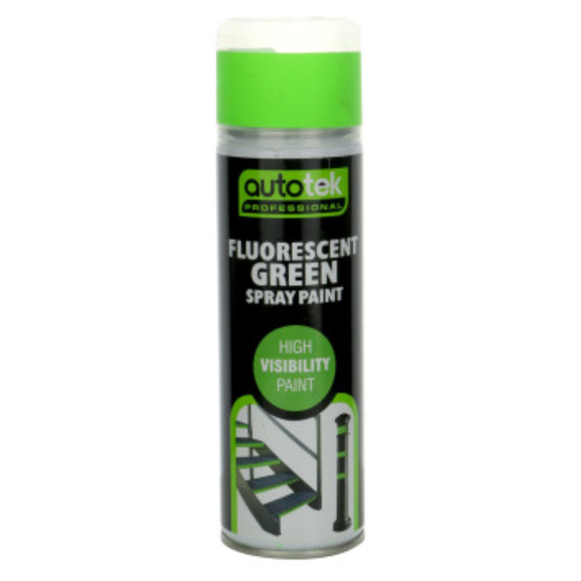 Autotek Fluorescent Green Spray Paint 500ml
