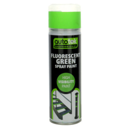 Autotek Fluorescent Green Spray Paint 500ml