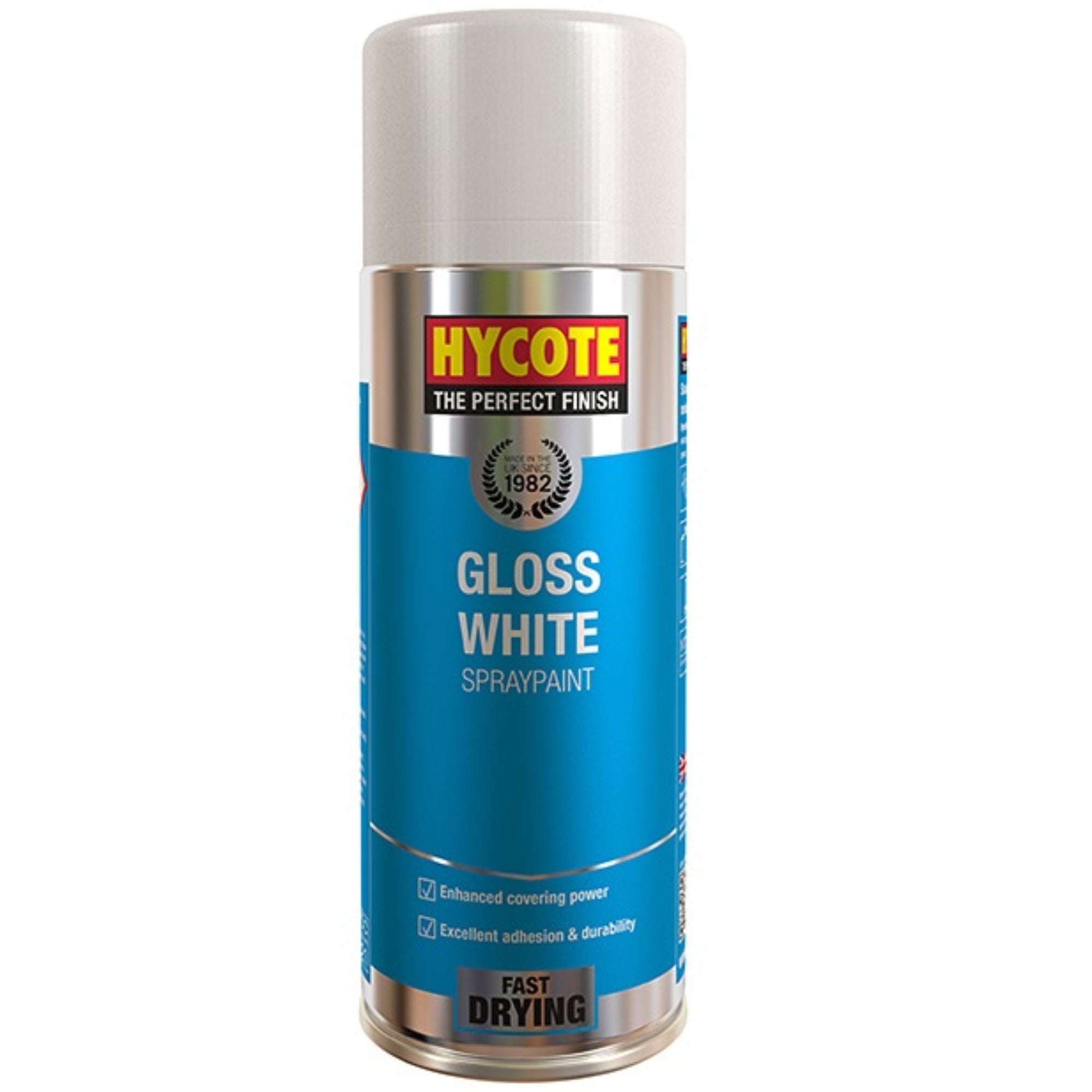 Hycote Gloss White Spray Paint 400ml