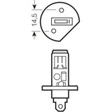 Simply H1 448 12V 55W Halogen Headlight Bulb