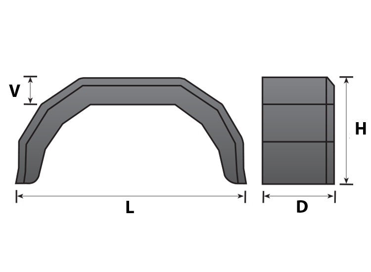 Maypole Wheel Mudguard Plastic 10