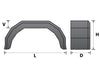 Maypole Wheel Mudguard Plastic 10"