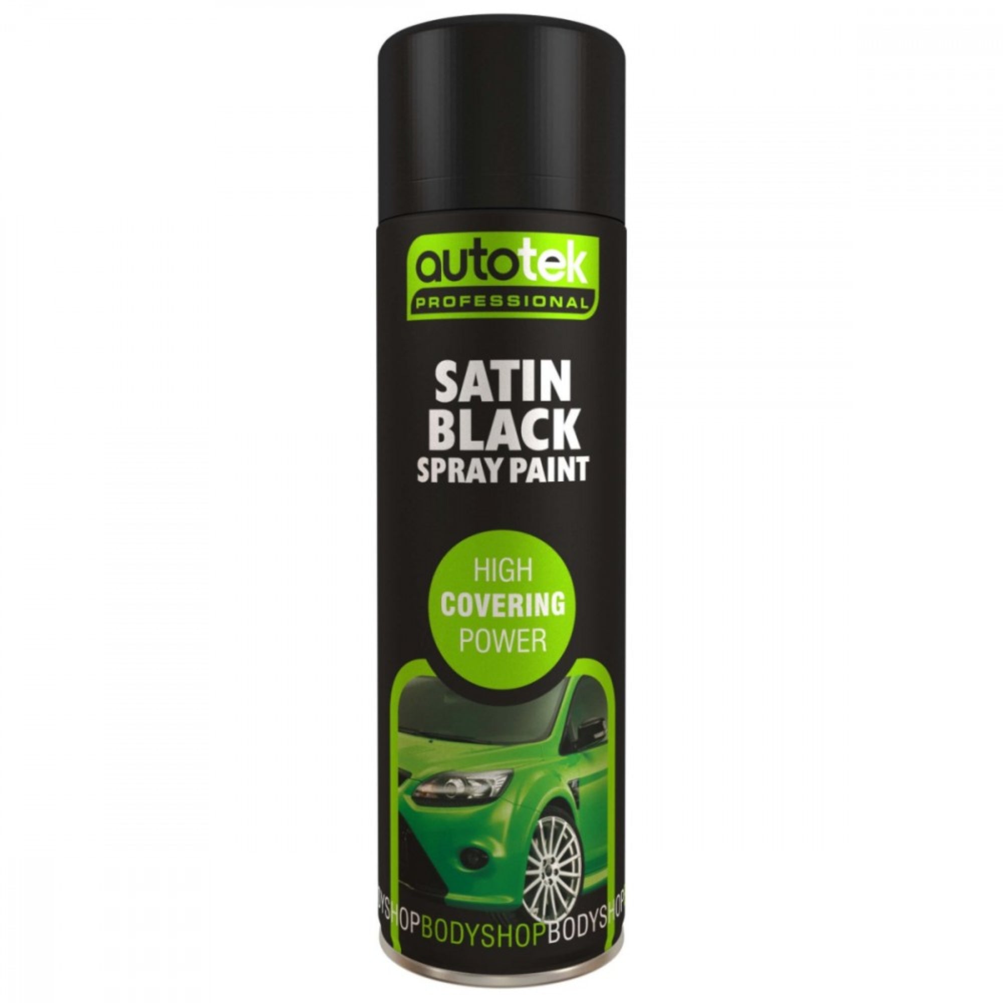 AutoTek Satin Black Spray Paint 500ml