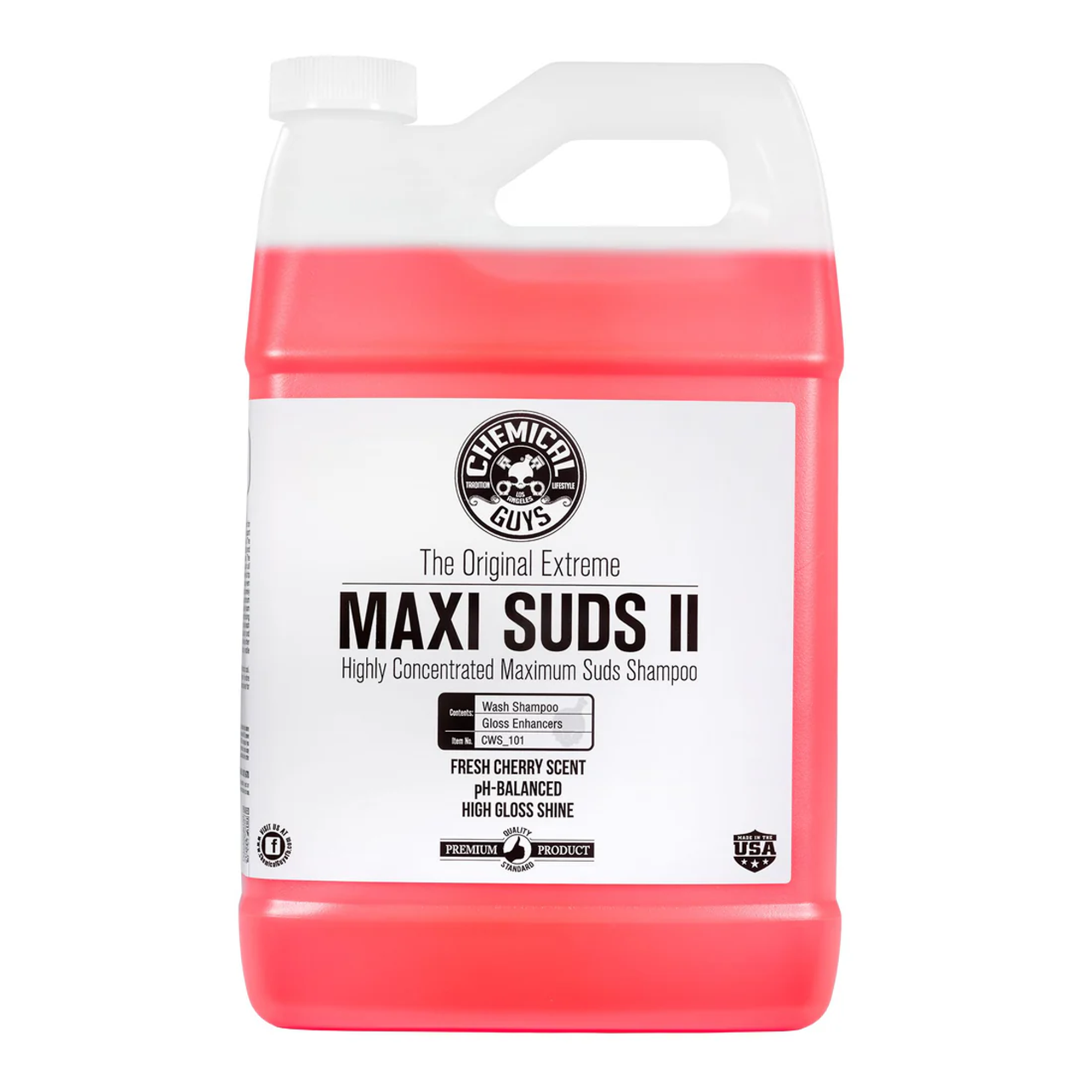 Chemical Guys Maxi-Suds II Super Suds Shampoo 1 Gal)