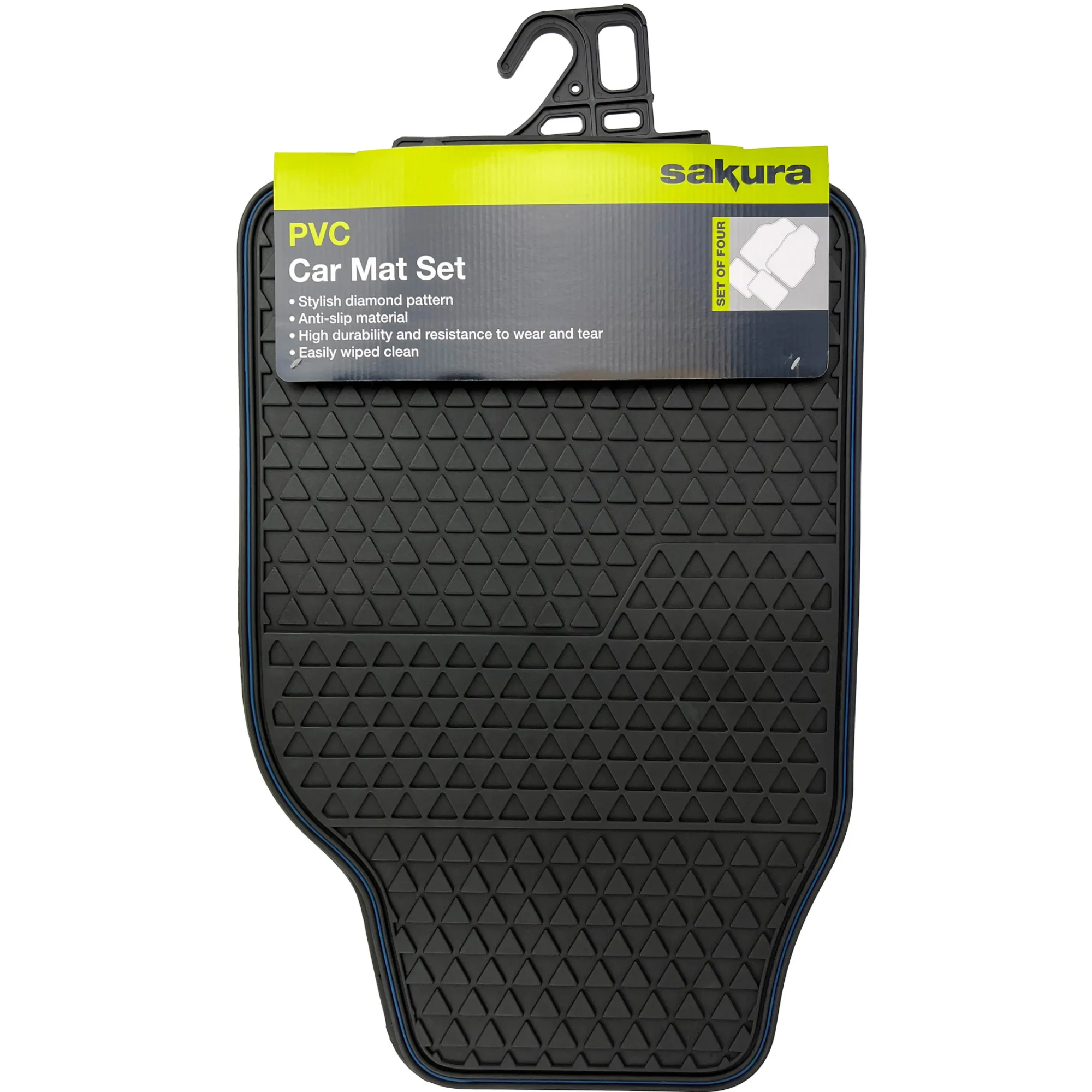 Sakura PVC Car Mat (Blue)