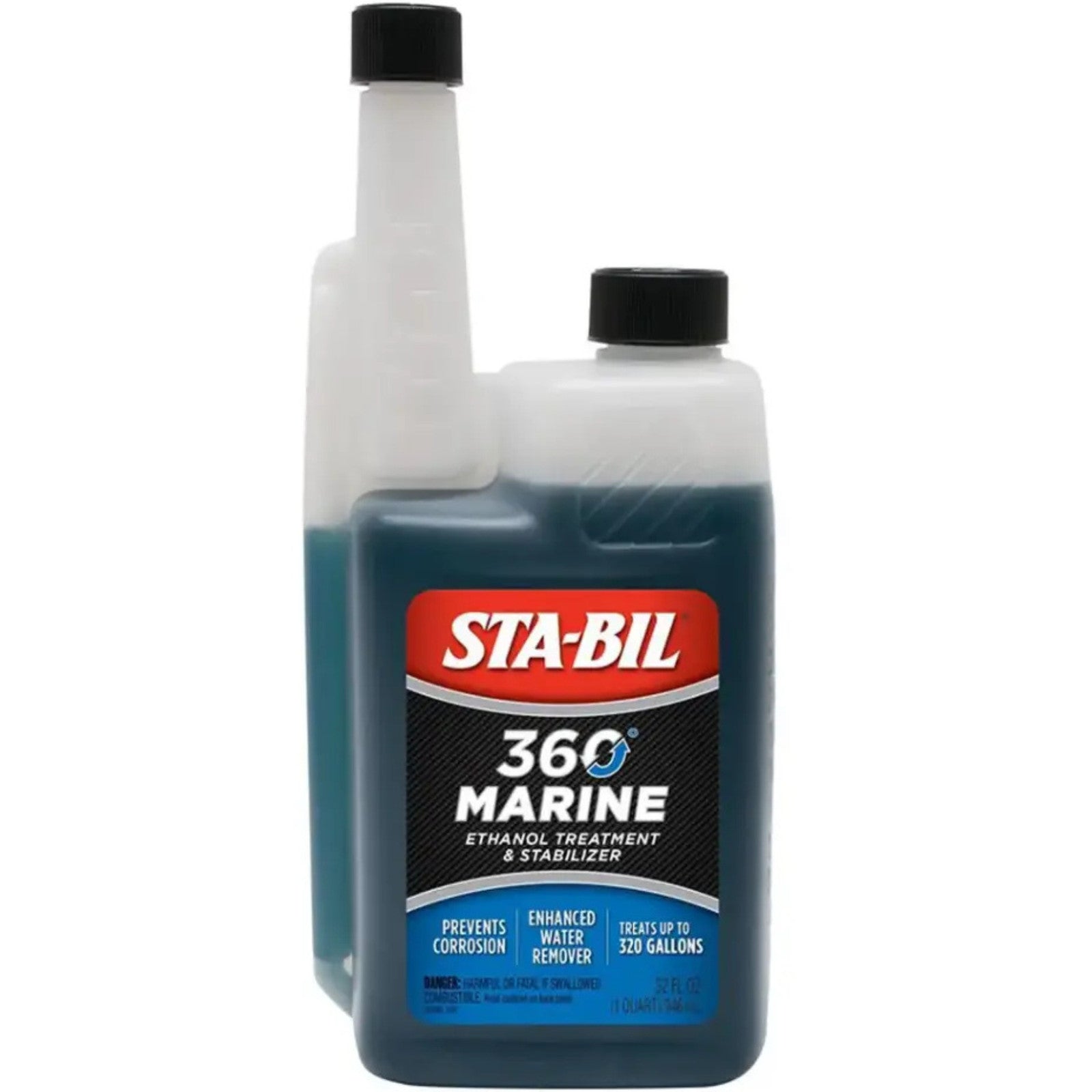 32 oz bottle of STABIL 360 Marine, a fuel stabilizer for boats and marine engines.