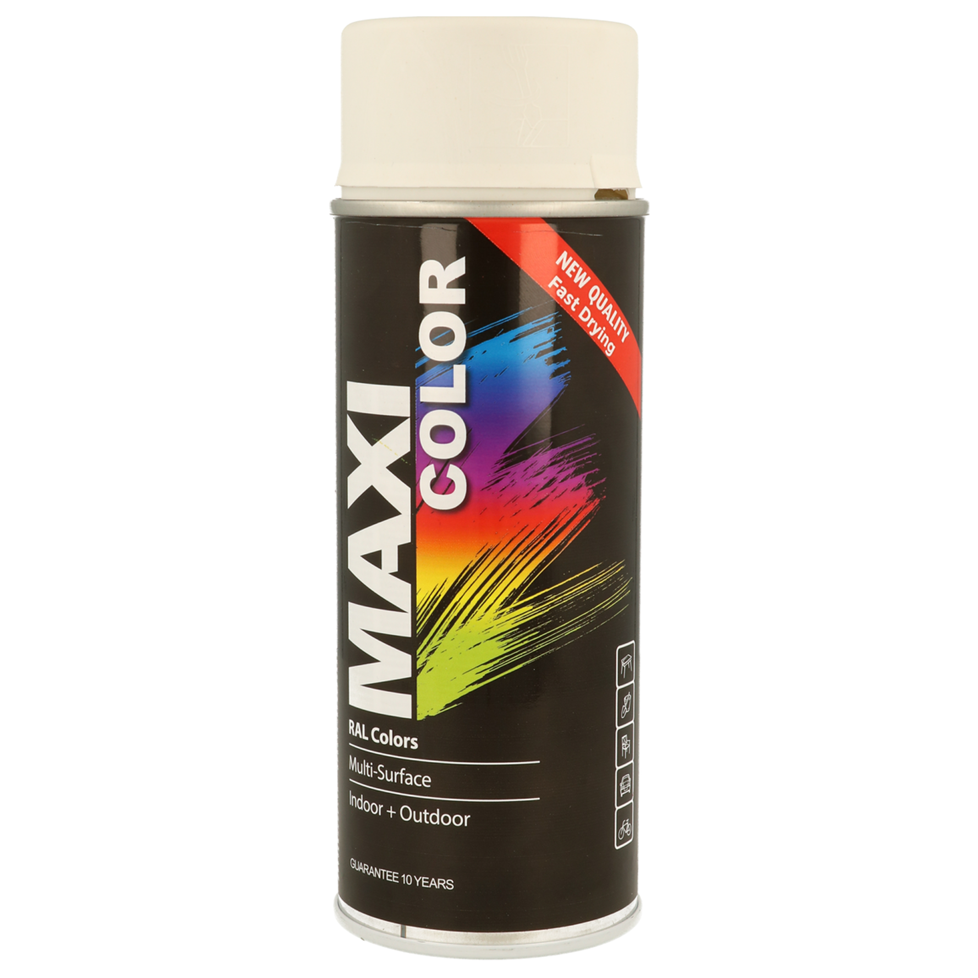 MAXICOLOR Matt White Ral 9010 400ml