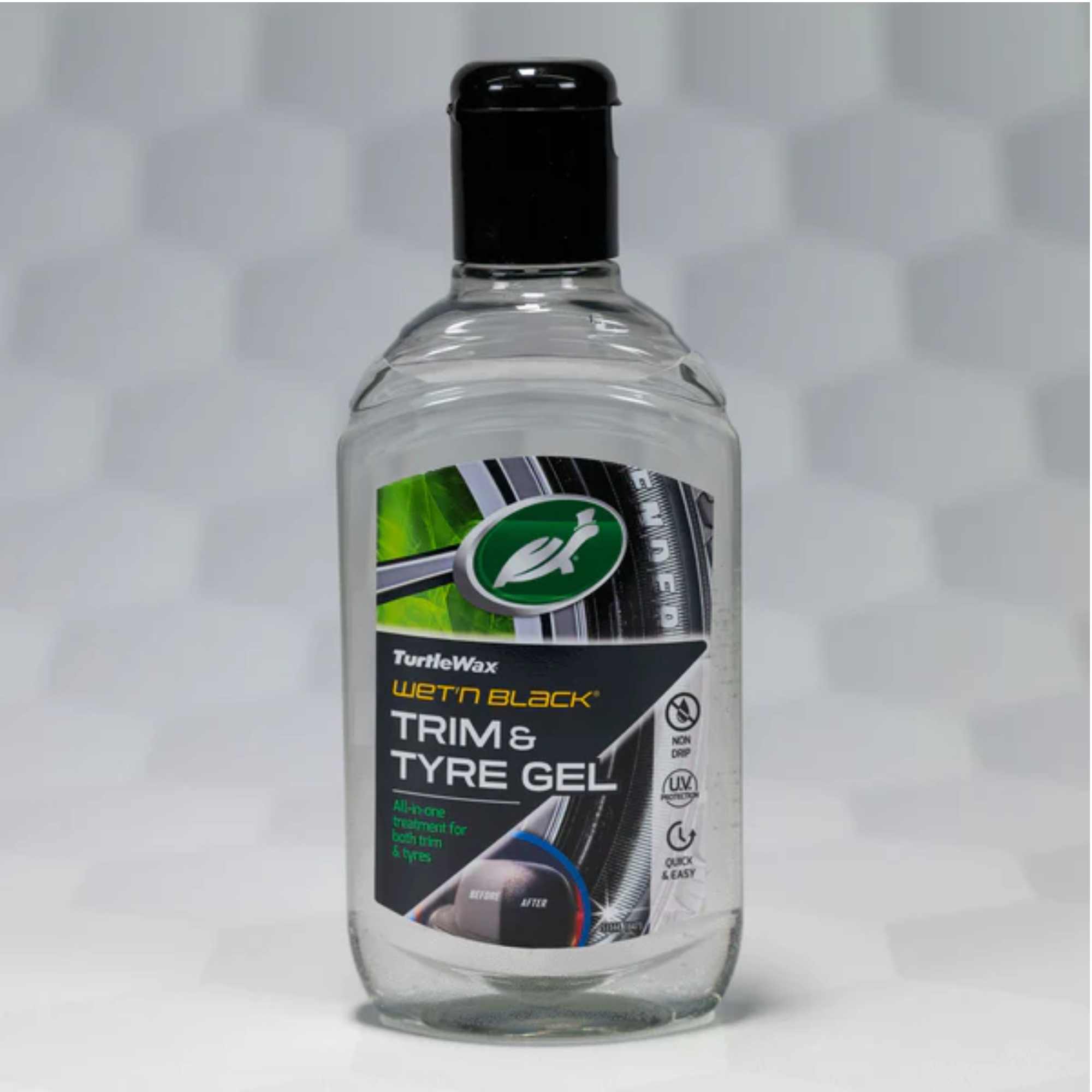 Turtle Wax Wet & Black Trim & Tyre Gel Rich Shine Water Resistance Car 300ml