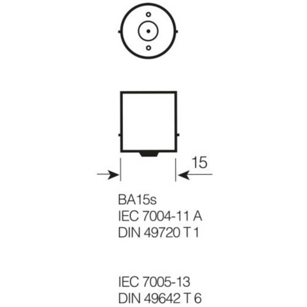 Osram 382 Ultra Life P21W Brake Bulbs (Twin Pack)