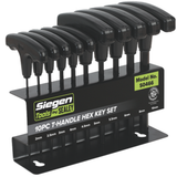 Siegen T-Handle Hex Key Set 10pc