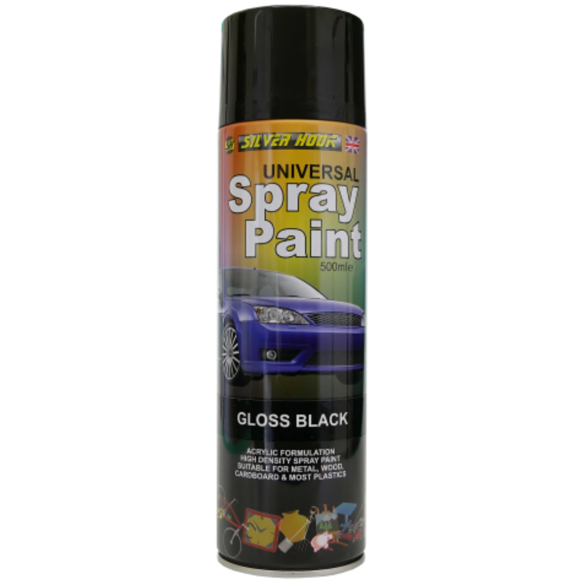 SILVERHOOK Spray Paint 500ml Gloss Black