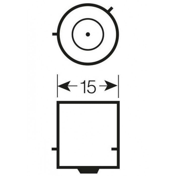 Osram 581 12v Py21w Original Amber Bayonet Bulbs Bau15s (Twin Blister)