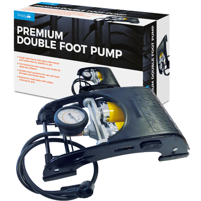 Premium Single Barrel Foot Pump for Tyres Bikes paddling pool Inflatables 100PSI