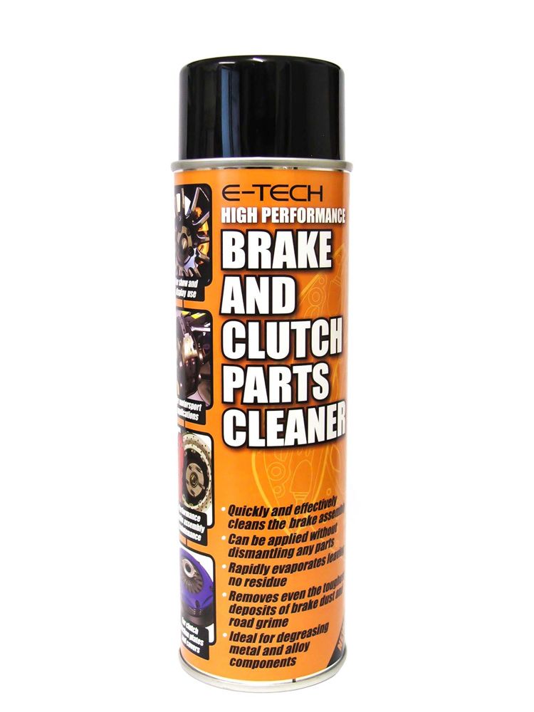 E-Tech Brake & Clutch Parts Cleaner - 500ml Aerosol