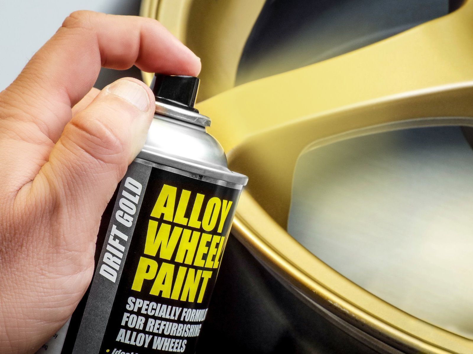 E-Tech Alloy Wheel Paint Drift Gold Aerosol 400ml