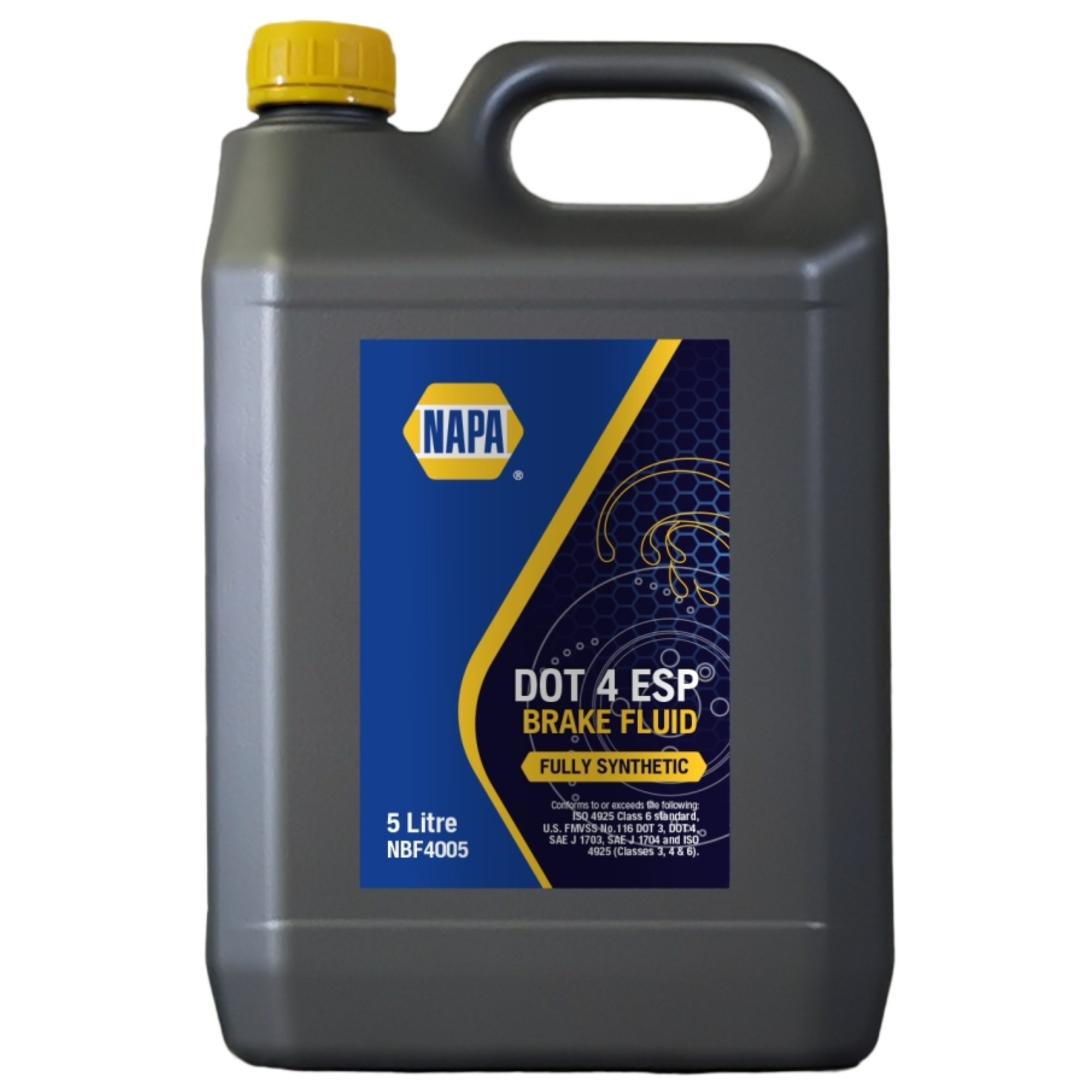 NAPA Brake Fluid DOT 4 ESP 5 Litres