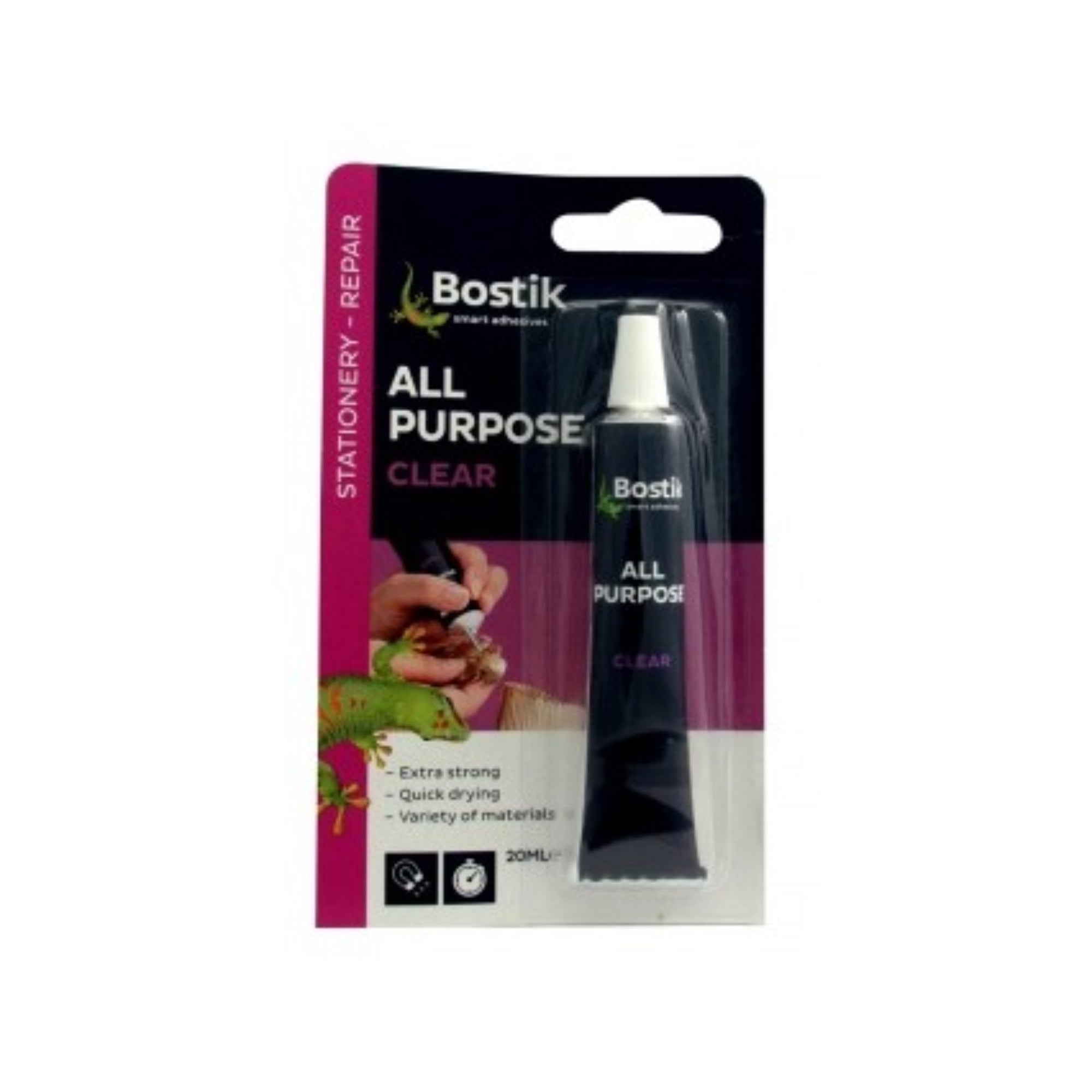 BOSTIK All Purpose Clear Adhesive 20ml Tube