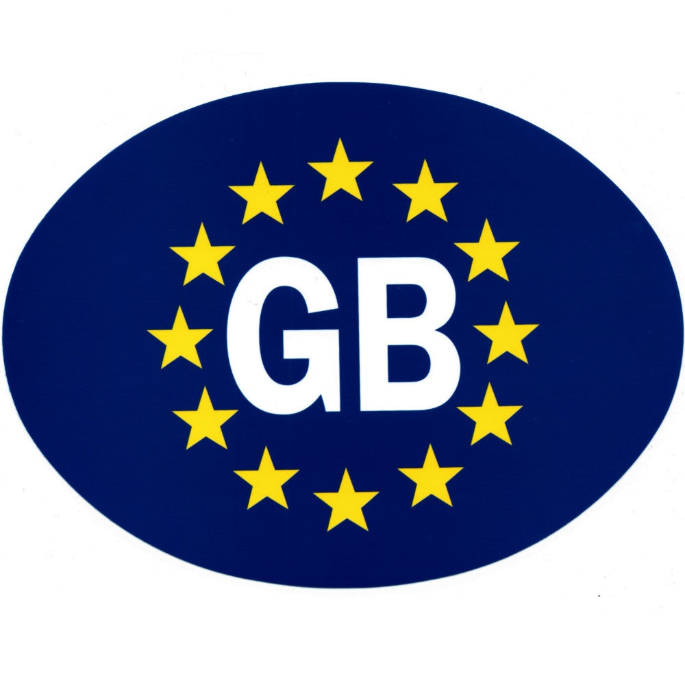 Simply Oval Gb Euro Adhesive Sticker