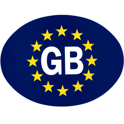 Simply Oval Gb Euro Adhesive Sticker