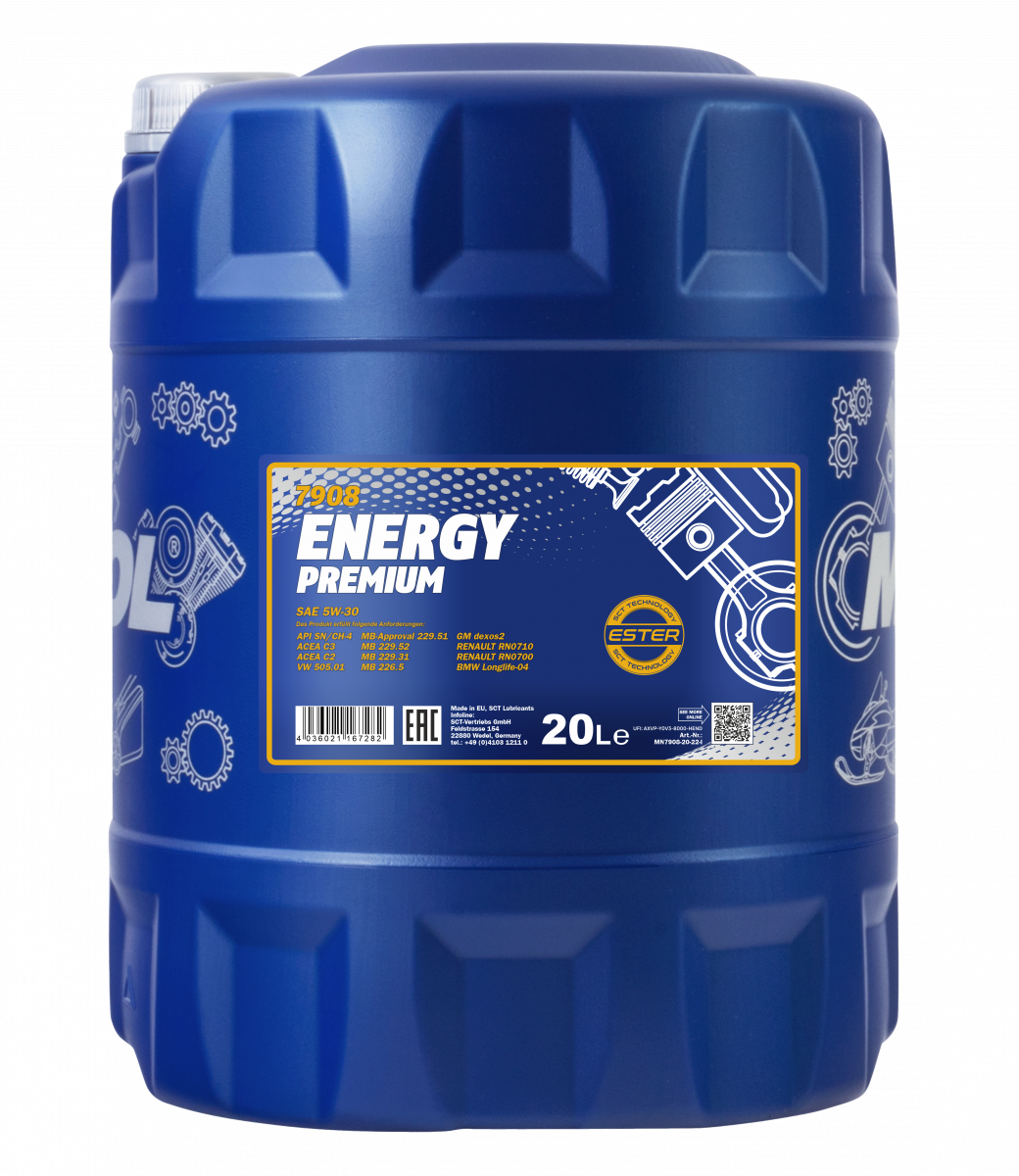 Mannol Energy Premium Engine Oil 5W-30 20L