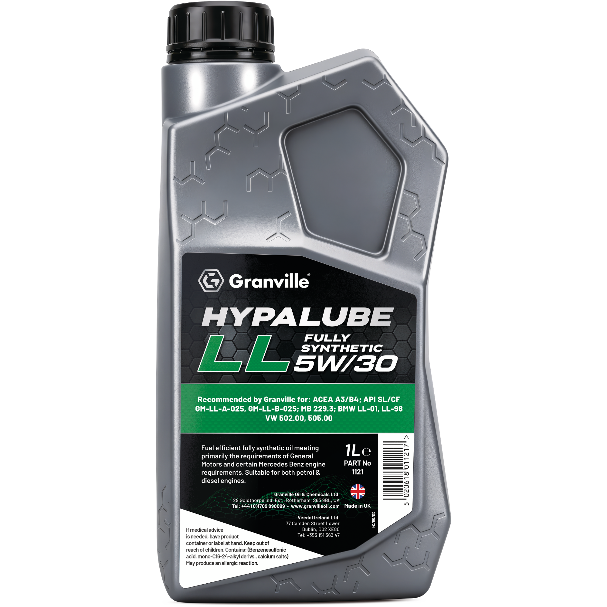 Granville Hypalube LL Fully Synthetic 5W/30 1 Litre