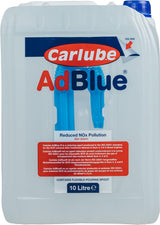 Carlube AdBlue 10L, diesel exhaust fluid for modern diesel vehicles, reduces emissions.