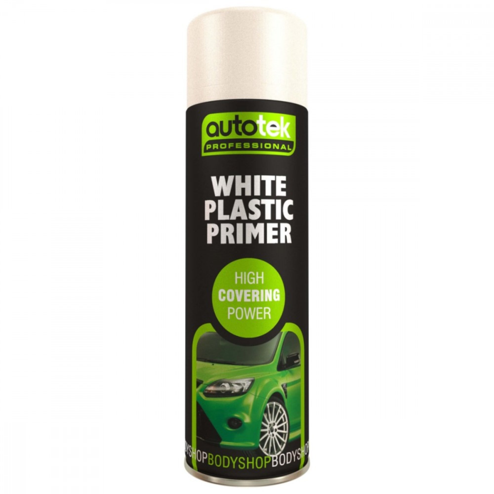 Autotek White Plastic Primer Spray Paint 500ml