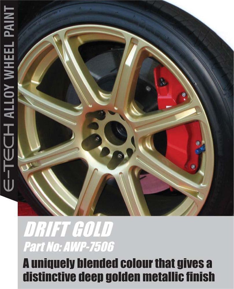 E-Tech Alloy Wheel Paint Drift Gold Aerosol 400ml