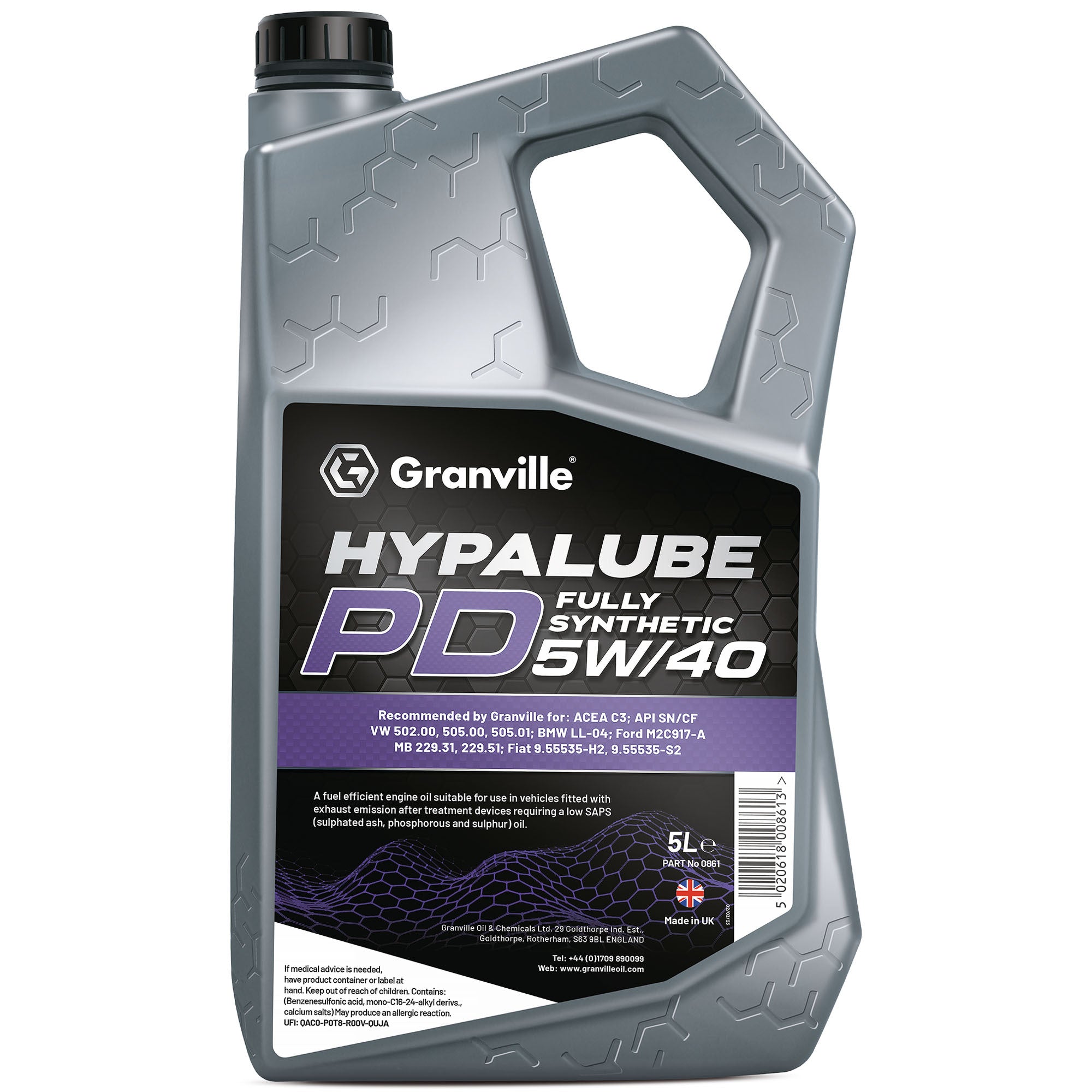 Granville Hypalube PD Engine Oil 5W-40 5L