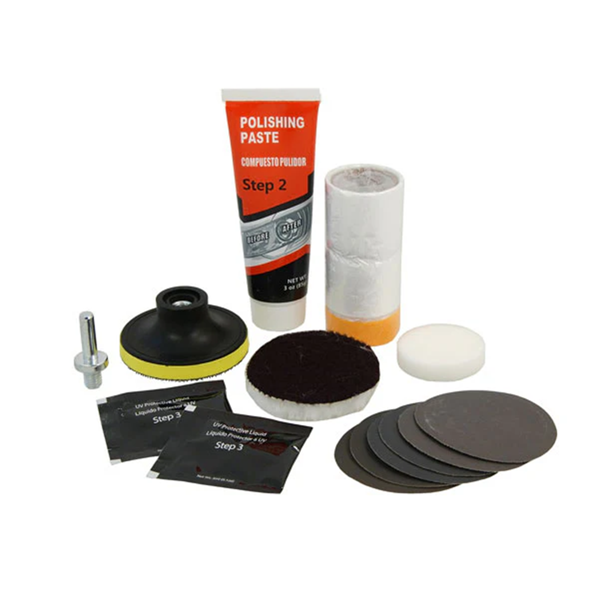 Neilsen DIY Vehicle Headlight Restoration Kit