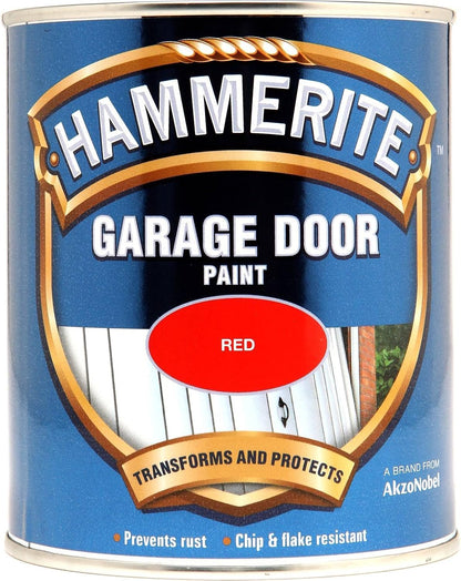 Hammerite Garage Door - Red Gloss Finish 750ml