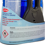 CarPlan winter car care kit, includes de-icer, ice scraper, brush, and windscreen protector.