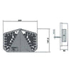 MP8662BL Radex Led Lh Horizontal Combination Lamp