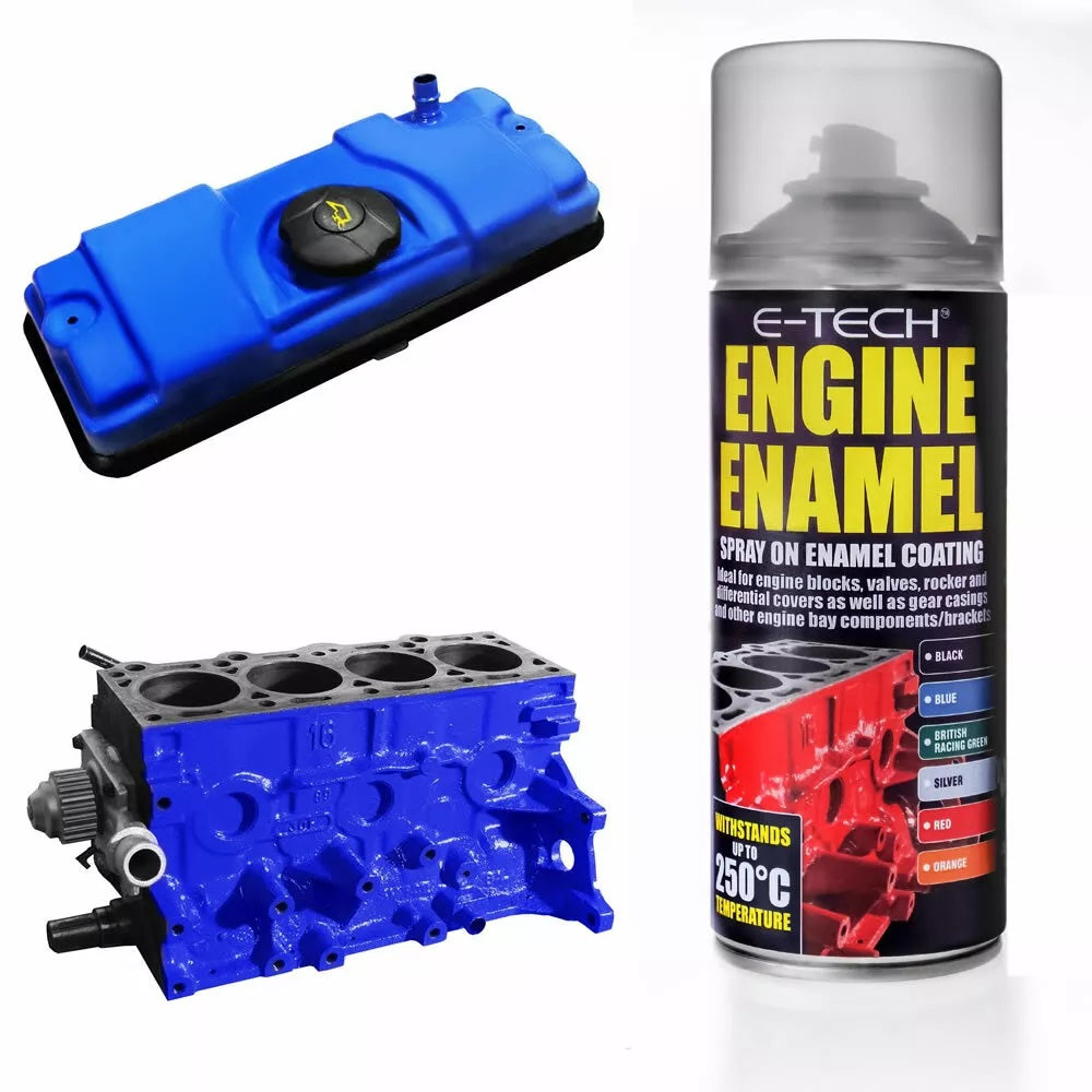 E-Tech Blue Engine Enamel Spray On 400ml
