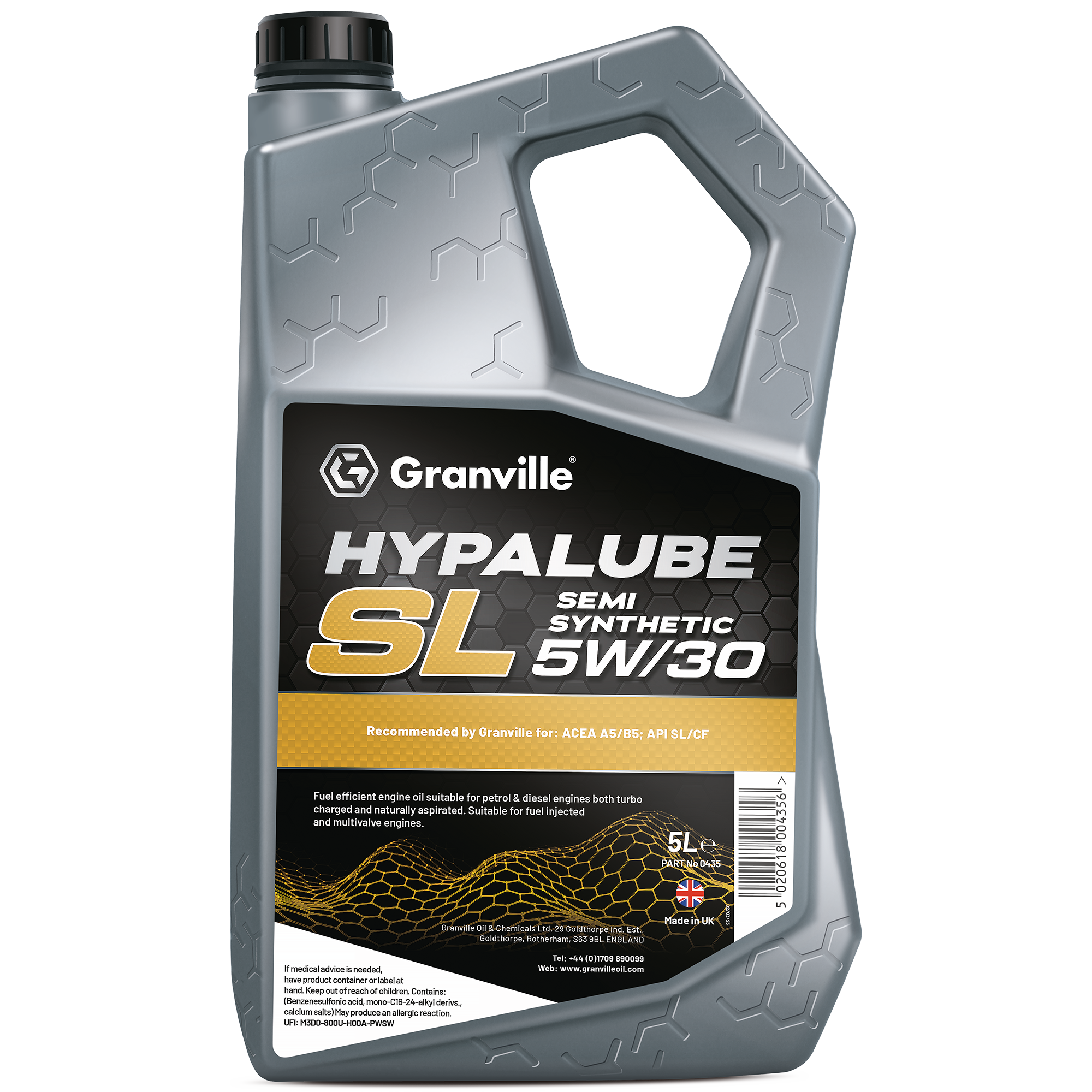 Granville Hypalube Semi Synthetic 5W/30 5 Litres