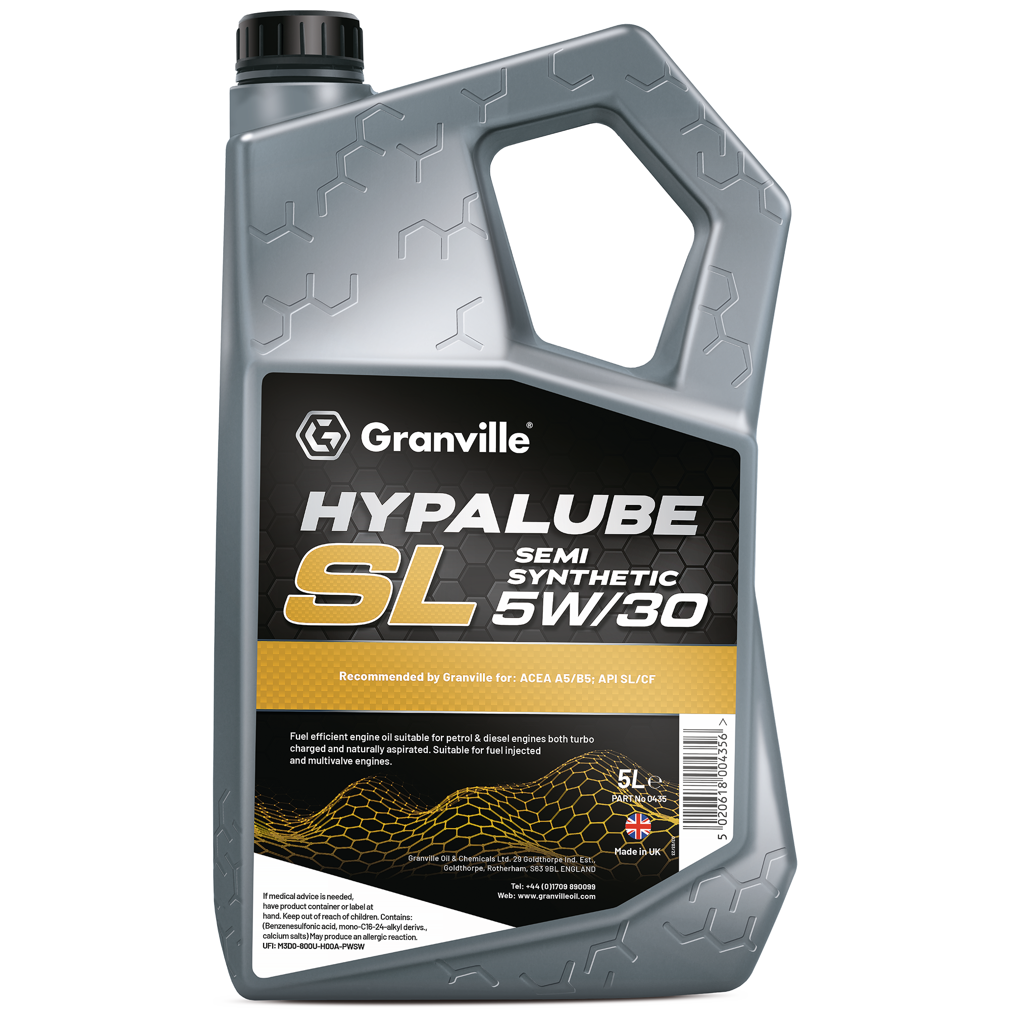 Granville Hypalube SL Engine Oil 5W-30 5L