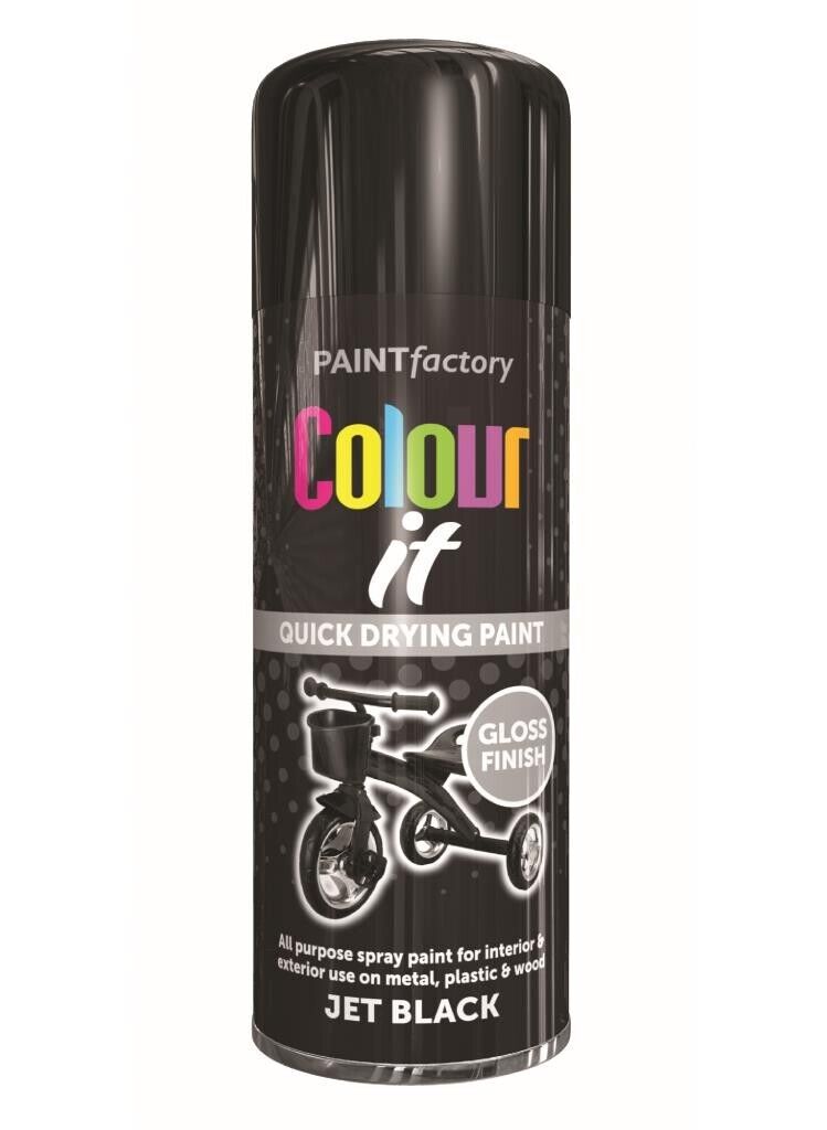 Paint Factory Colour It - Jet Black Gloss 400ml