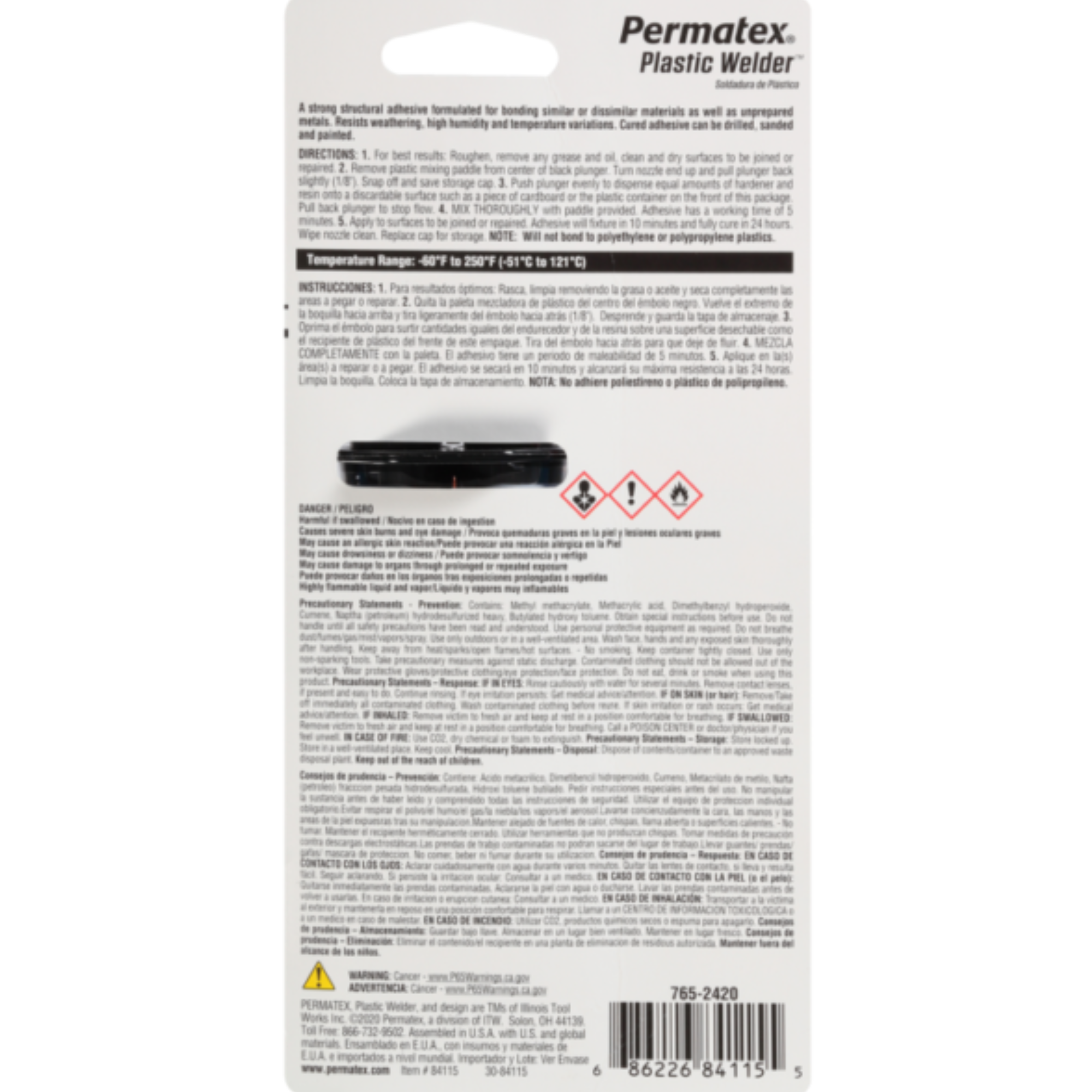 Permatex Pro 5 Minute Plastic Weld 25ml