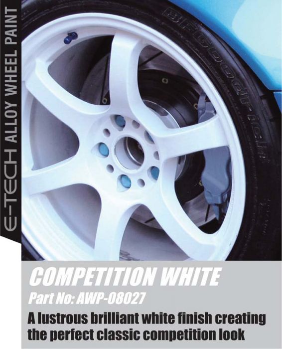 E-Tech Alloy Wheel Paint Competition White Aerosol 400ml