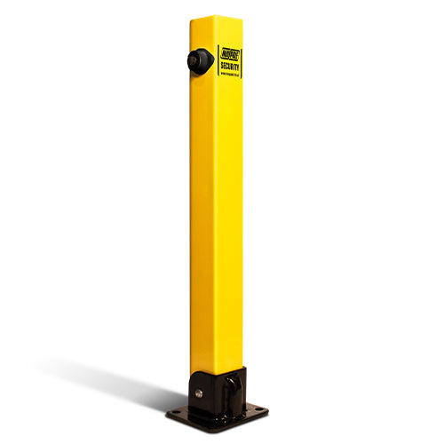 MP9732 Square Fold Down Security Post With Integral Top Lock