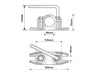 Maypole 48mm Cast Ribbed Clamp For MP9745/MP9744